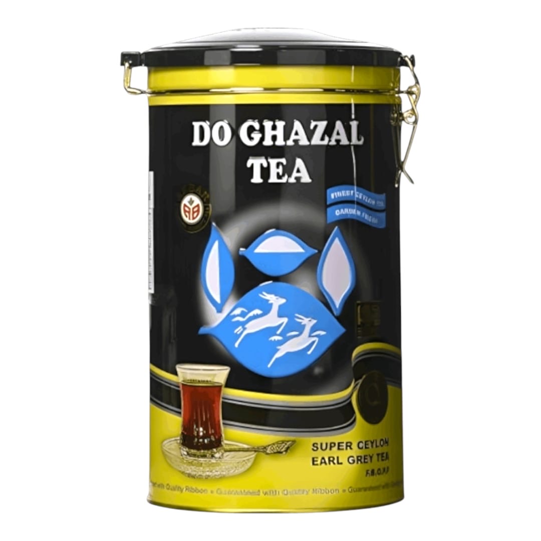 شاي الغزالين ازرق أسطوانة معدنية 400 جرام