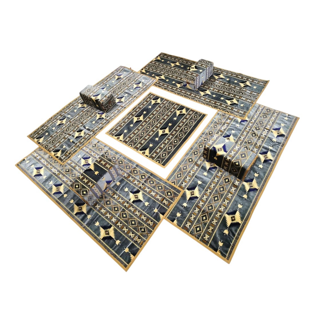 جلسة أرضية خارجية - ازرق