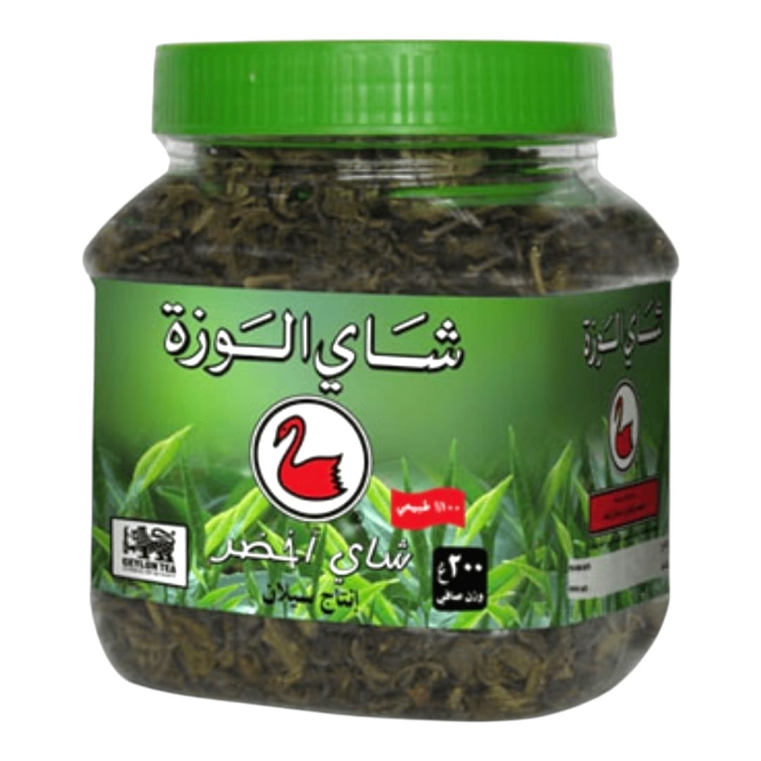 شاي الوزة اخضر علبة بلاستيك 200جرام