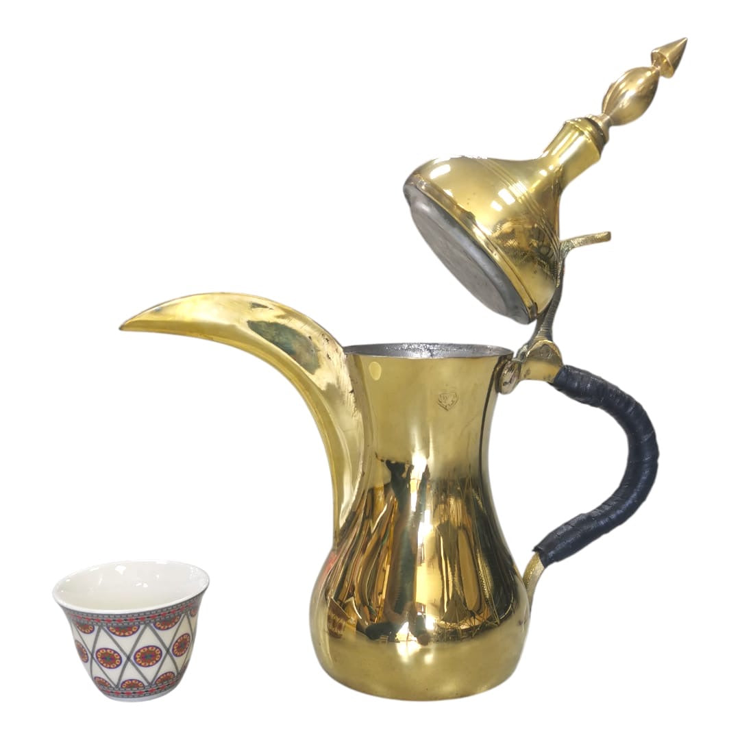 دلة قهوة النحاس – المقاس الثاني (2) | مصنع العشيرة